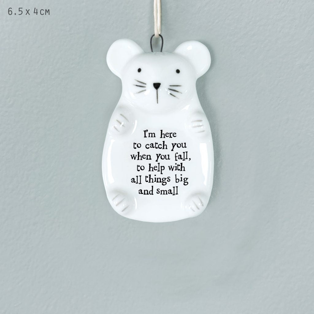 East of India Mouse Hanger - I’m Here to Catch You when You Fall