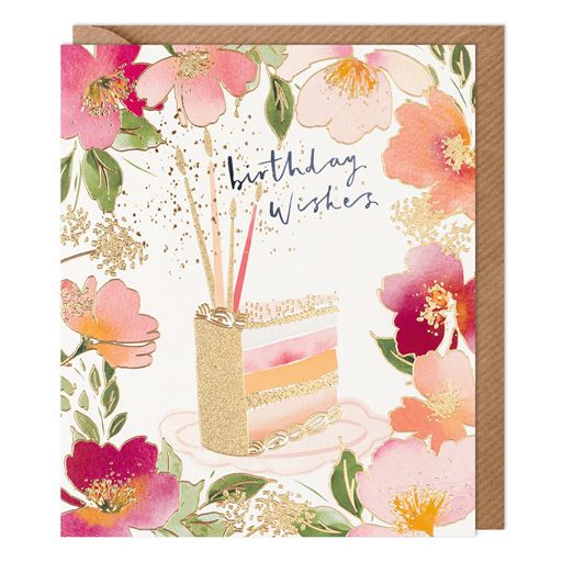 Cosmopolitan Cake Birthday Wishes Card