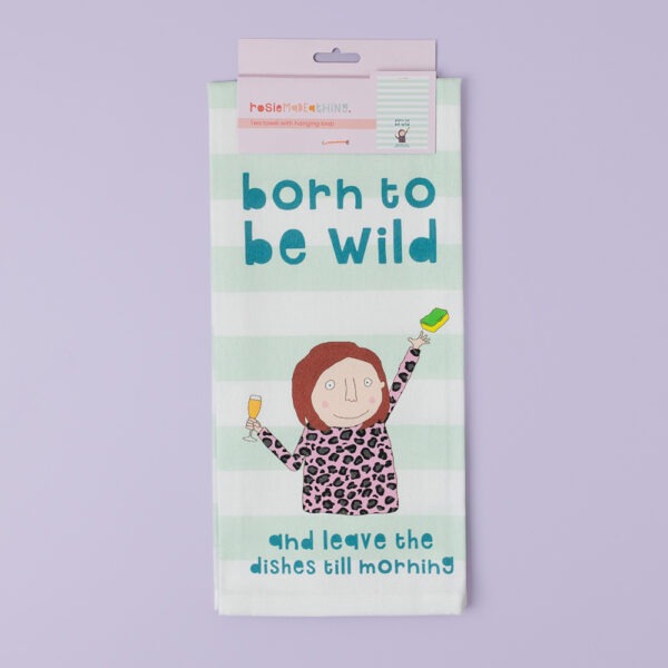 Rosie Made a Thing Born To Be Wild Tea Towel