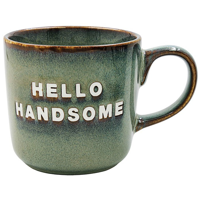 Reactive Glaze Mug - Hello Handsome