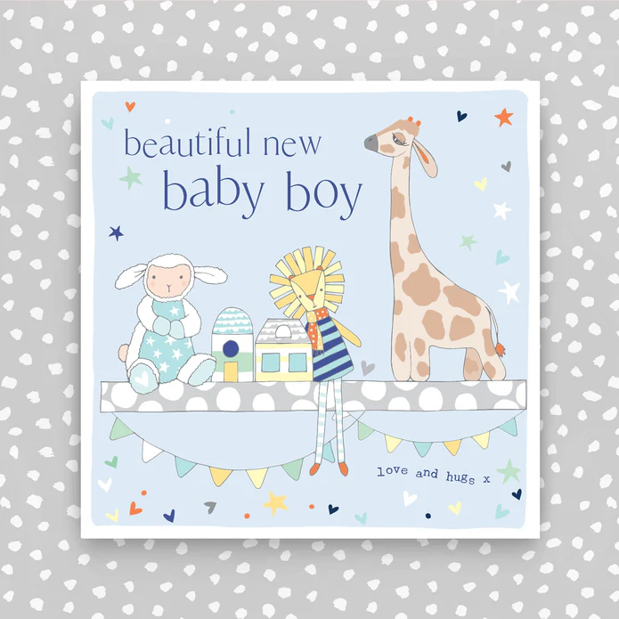 Beautiful New Baby Boy Card