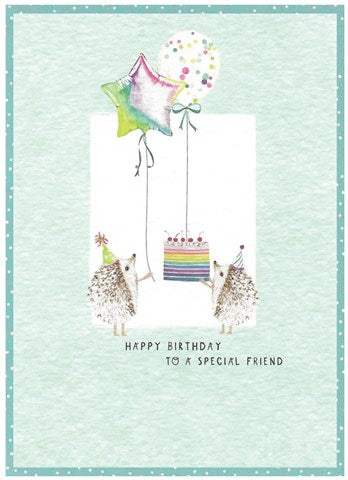 Skylark Hedgehog Special Friend Card