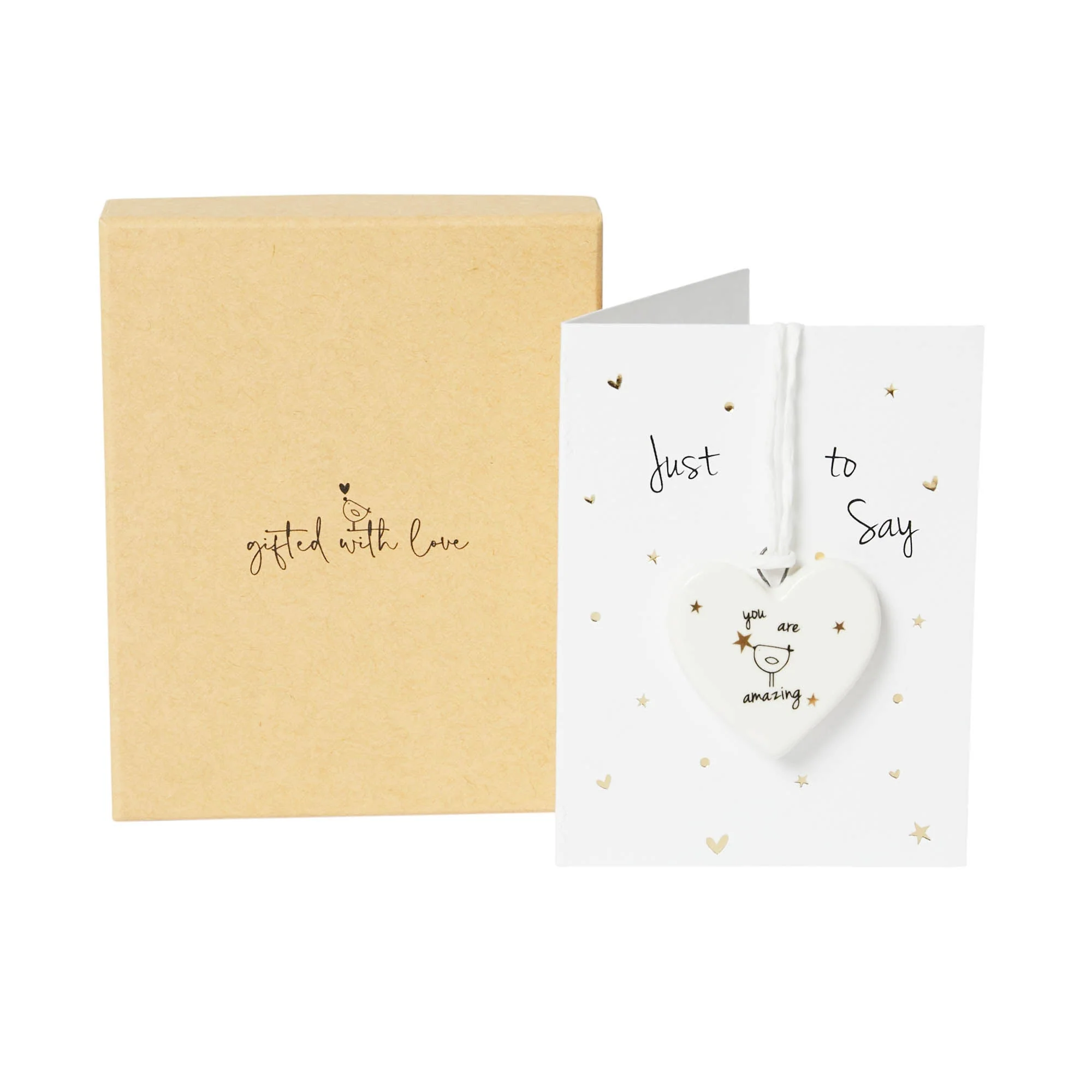 Belly Button You Are Amazing Boxed Heart - More Than Just a Gift | Narborough Hall