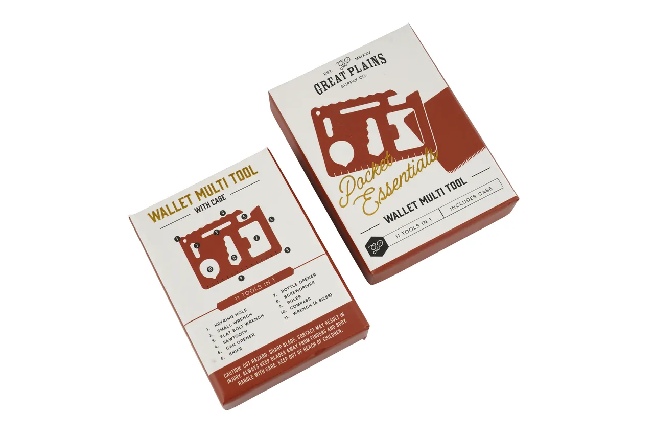 Great Plains 11 In 1 Wallet Multi Tool