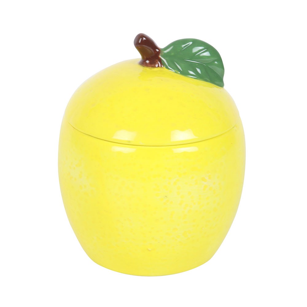 Lemon Ceramic Candle Jar