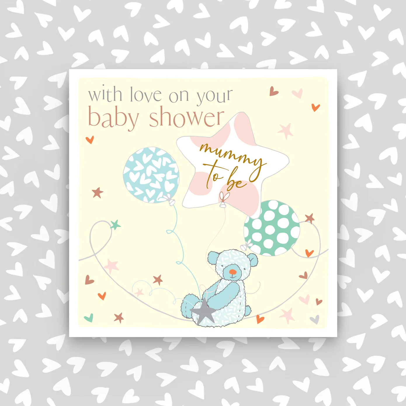 Carried on the Breeze Baby Shower Card