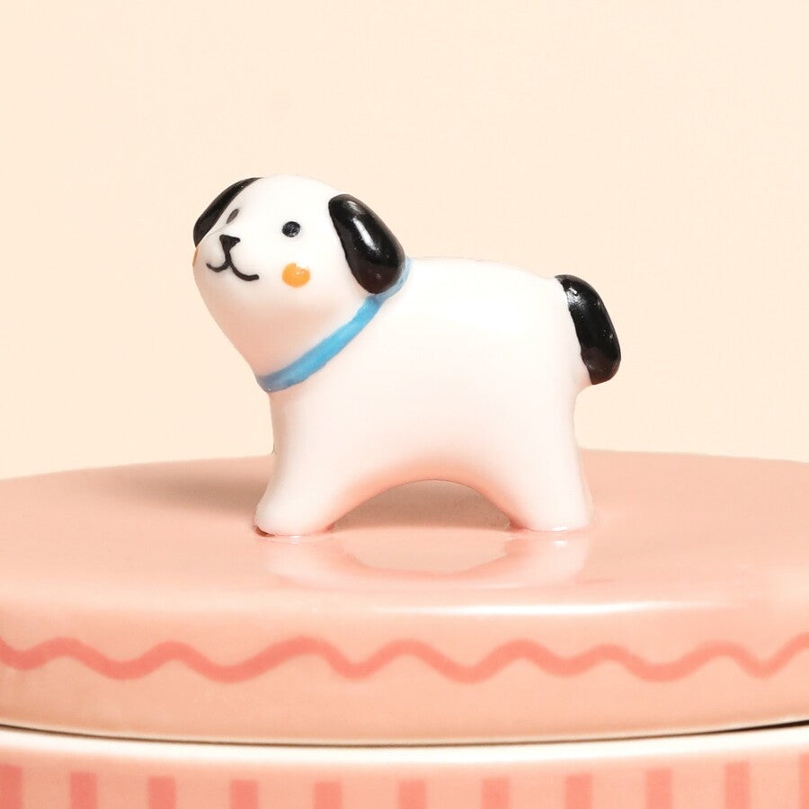 Lisa Angel Pink Dog Trinket Pot