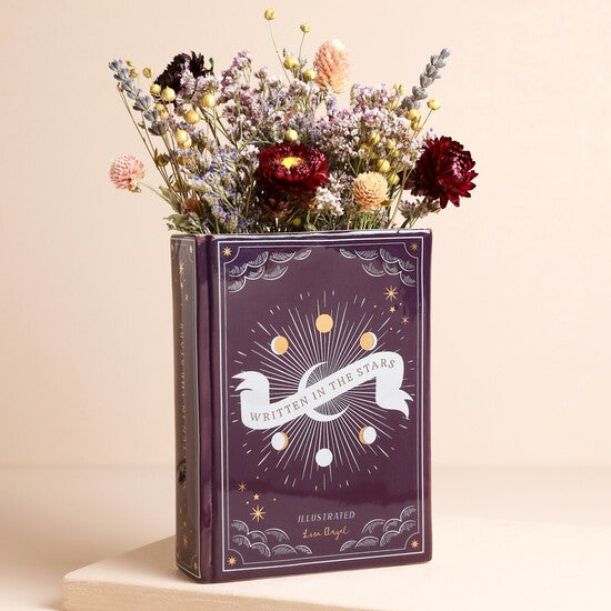 Lisa Angel Purple Celestial Book Vase