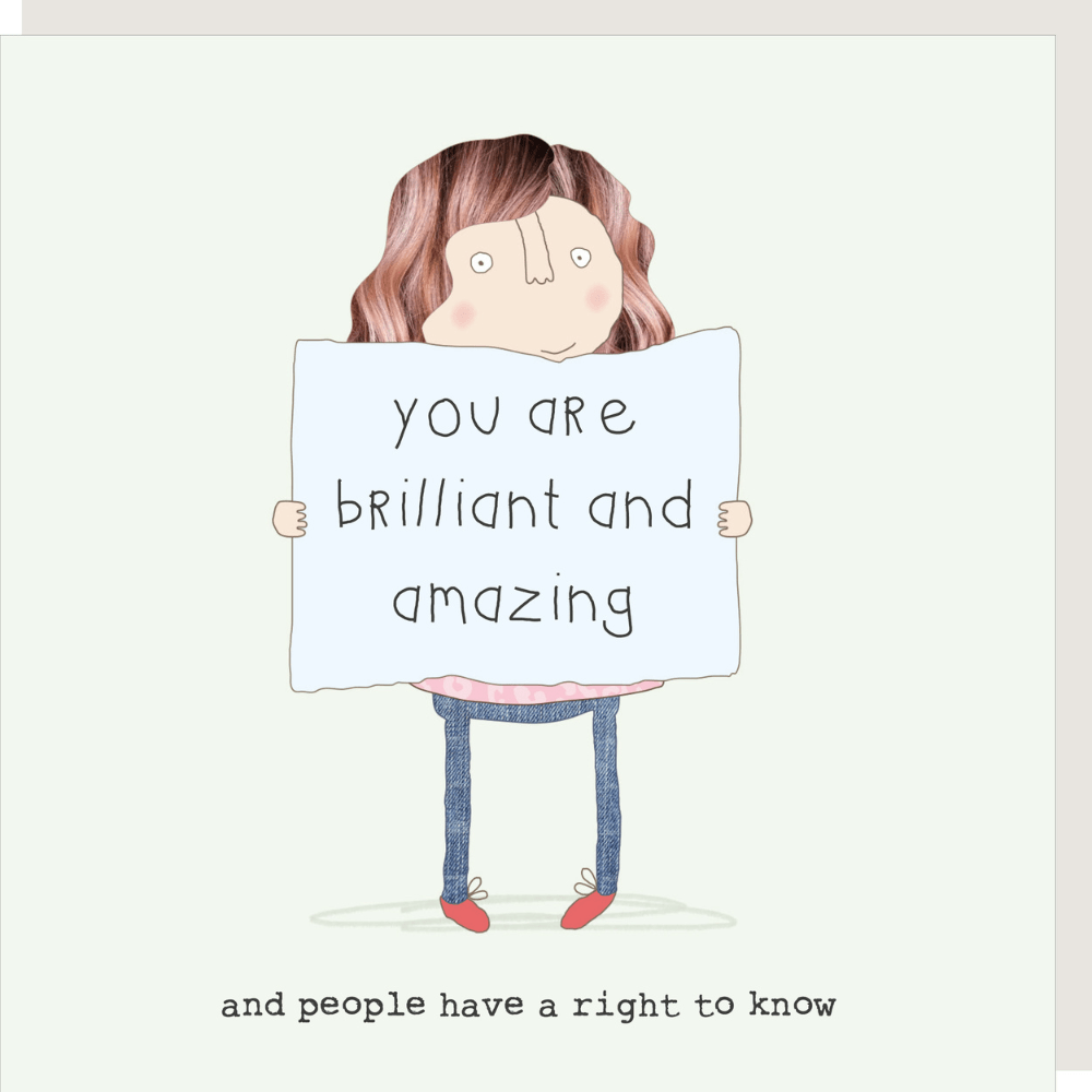 Rosie Made A Thing Brilliant & Amazing Card