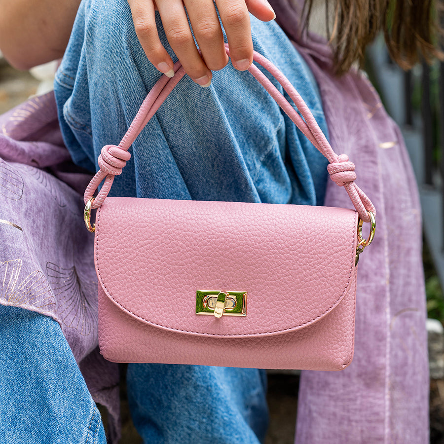POM Rose Pink Vegan Leather Mini Bag - More Than Just a Gift | Narborough Hall