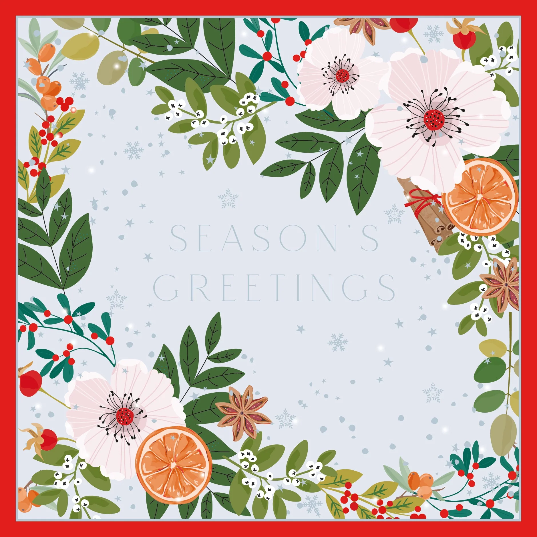 Foliage Season's Greetings Christmas Card