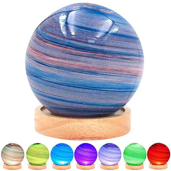 Cosmic LED Planet Lamp - Blue