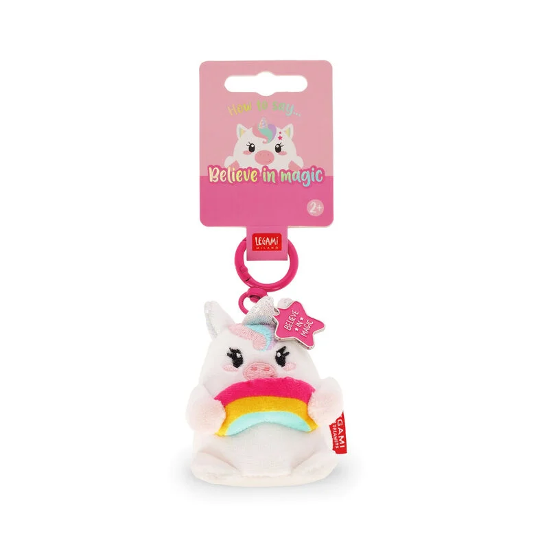 Legami Super Soft Plush Keyring - Unicorn