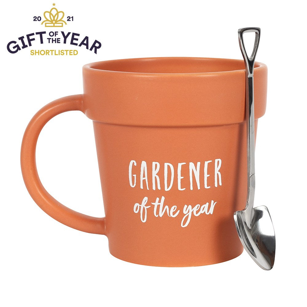 Gardener of the Year Pot Mug & Shovel Spoon