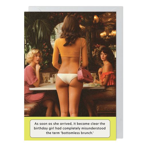 Back in a Jiffy Bottomless Brunch Card