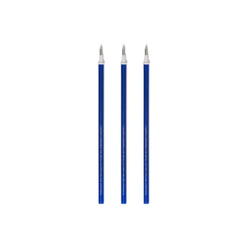 Legami Refill Erasable Pen - Blue - Pack of 3