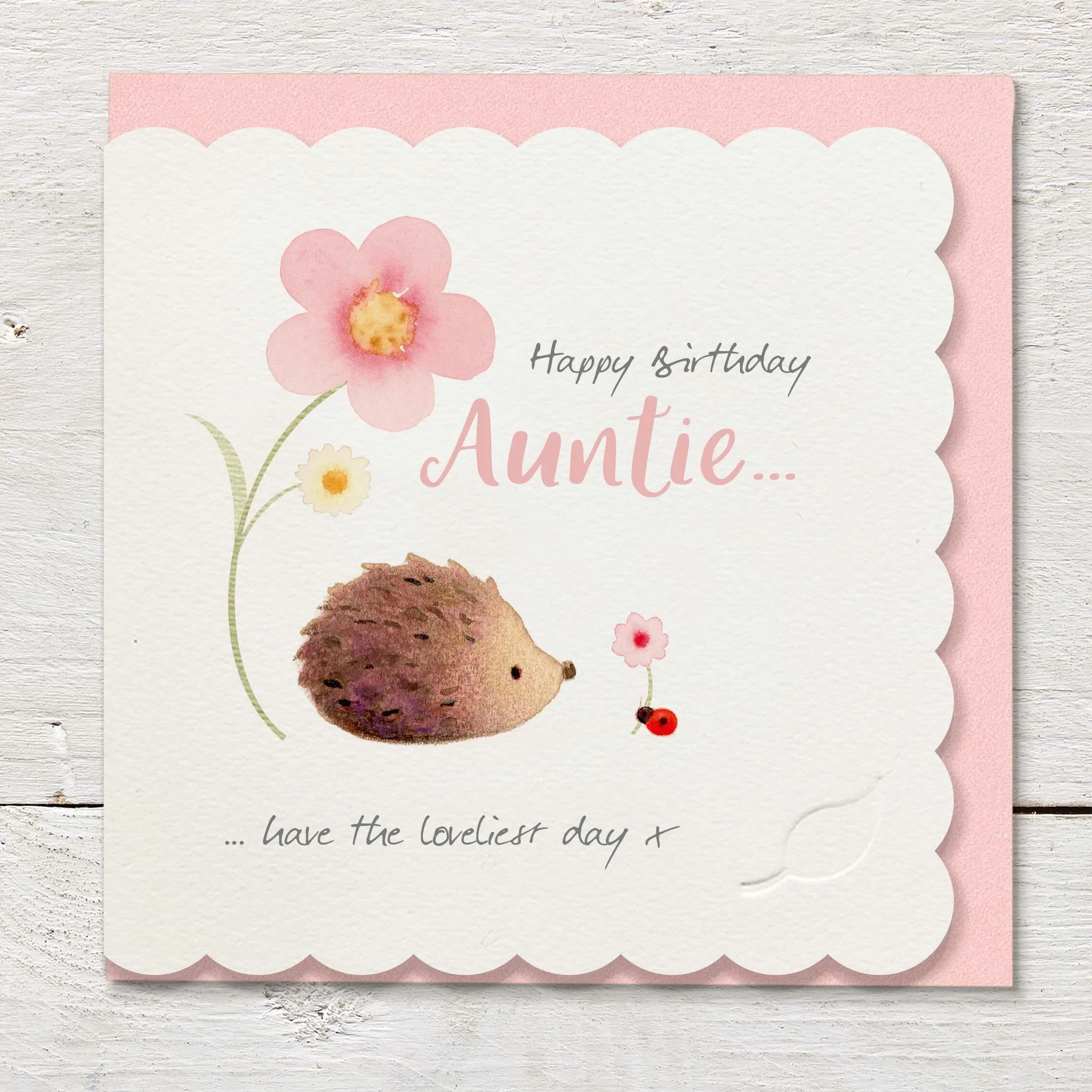 Ginger Betty Touch of Blush Auntie Card