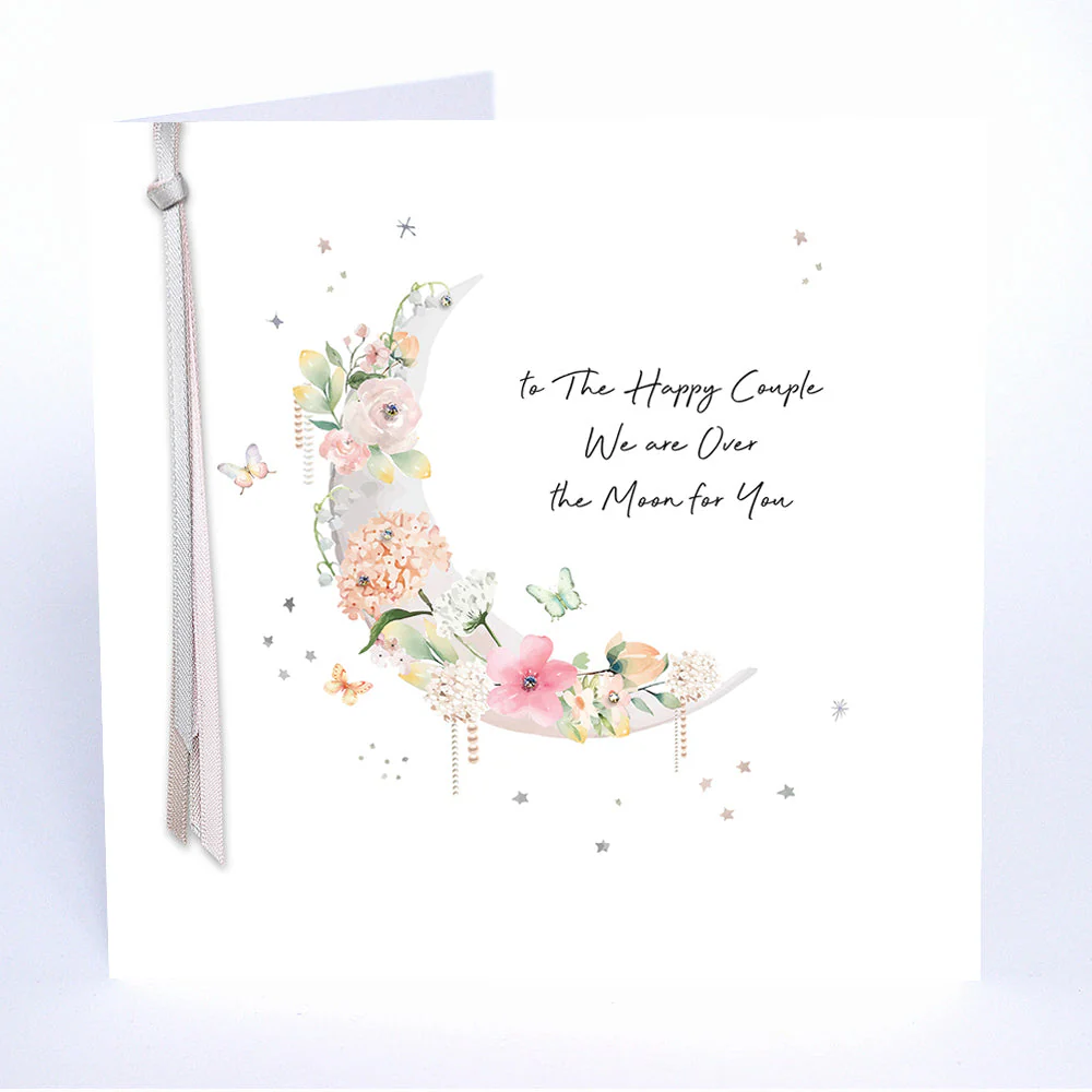 Ribbons & Roses To The Happy Couple Card