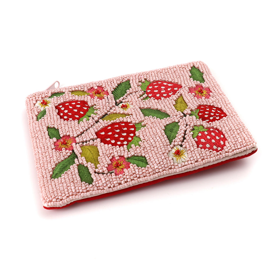 POM Pink Beaded Strawberry Plant Purse - More Than Just a Gift | Narborough Hall