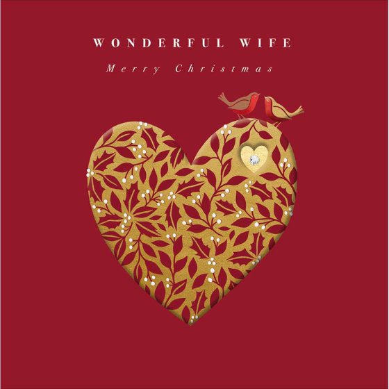 The Proper Mail Company Wonderful Wife Christmas Card