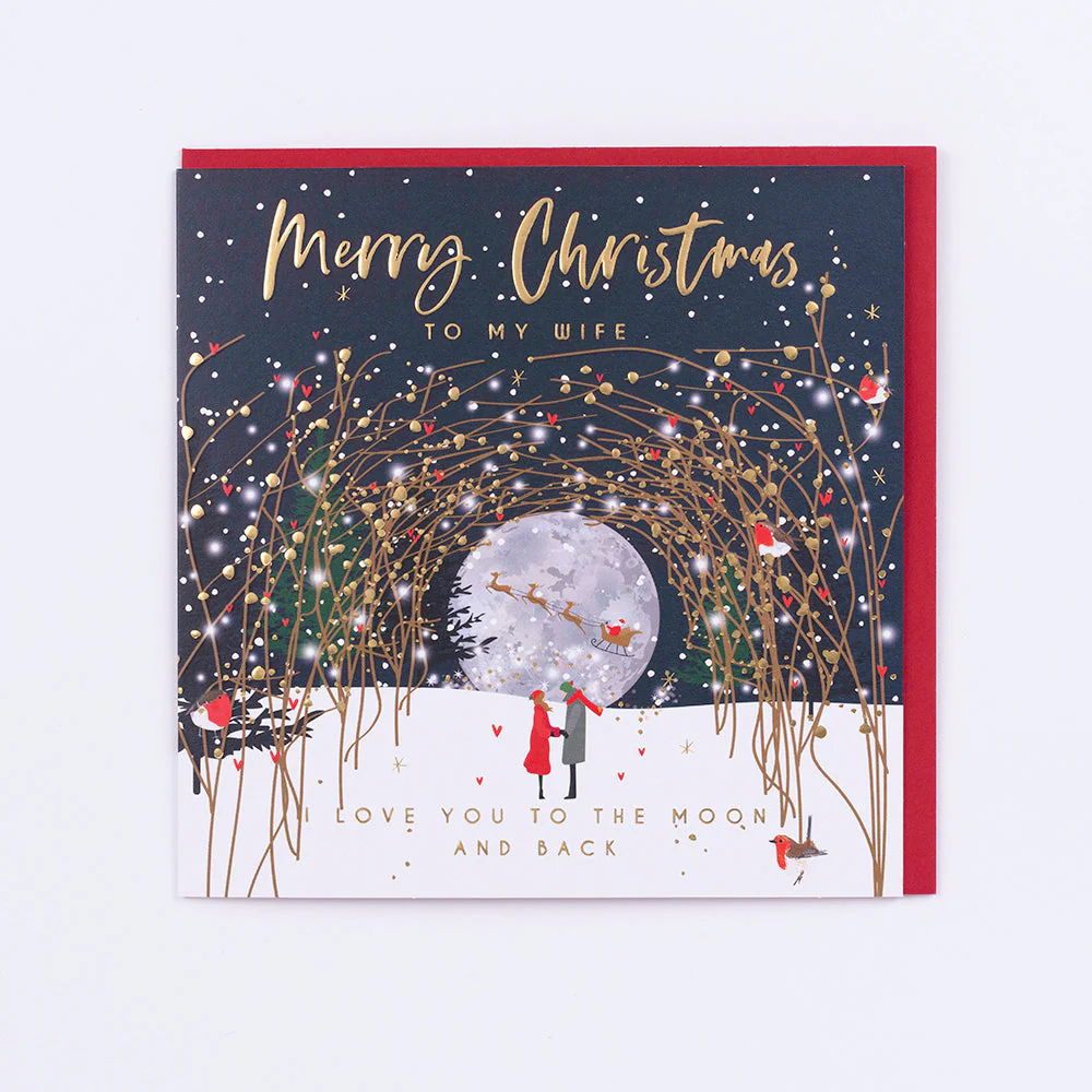 Christmas Elle Merry Christmas Wife Card