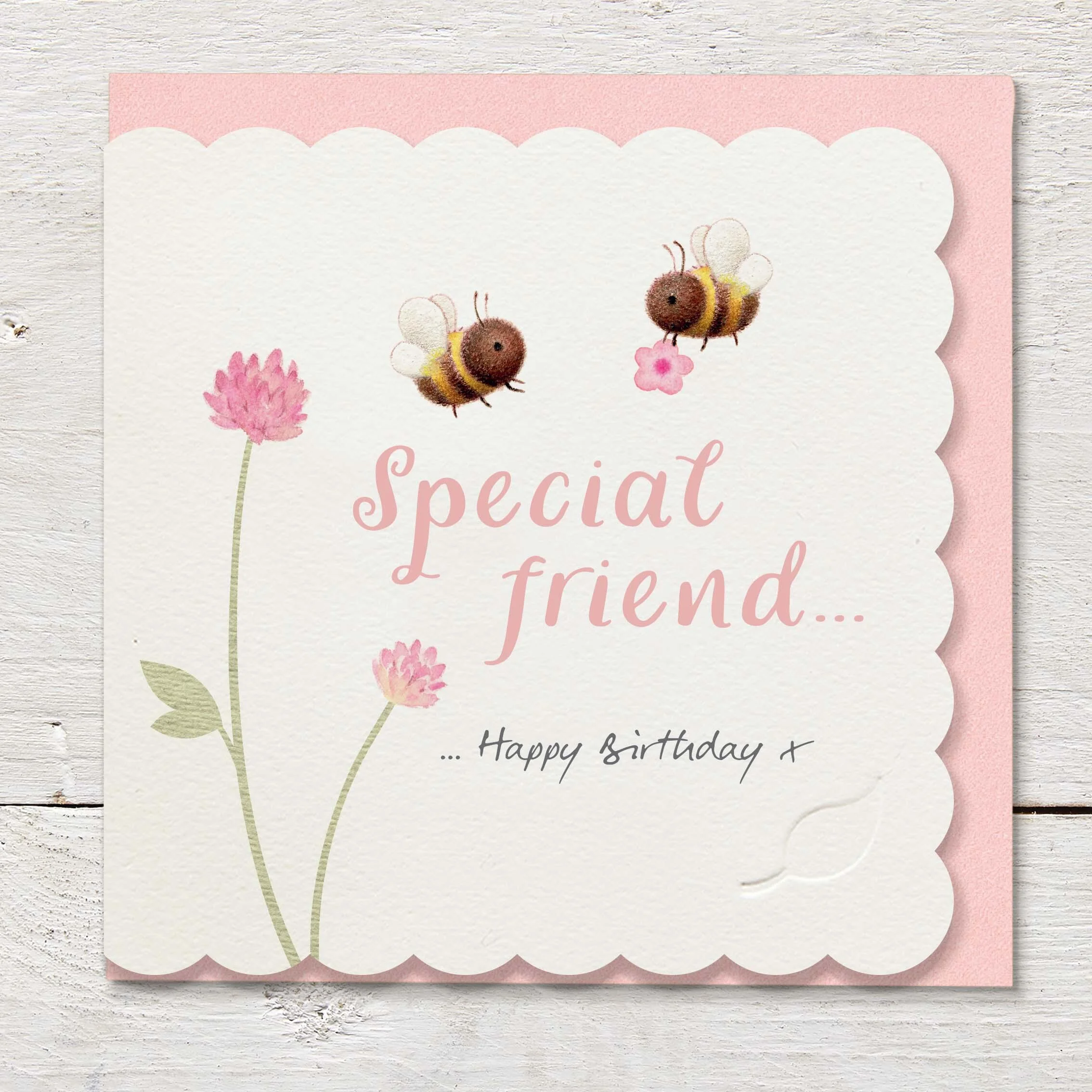 Ginger Betty Touch of Blush Special Friend Card