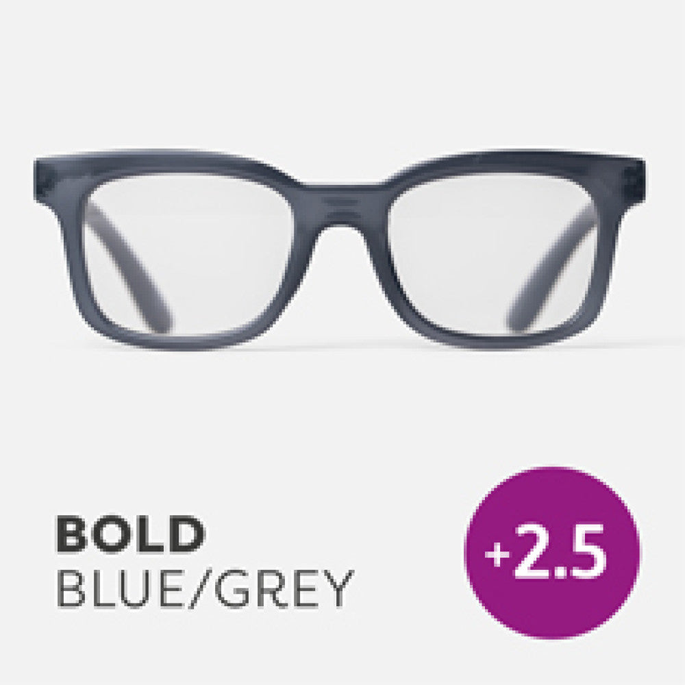 Easy Readers Bold Blue /Grey - +2.5