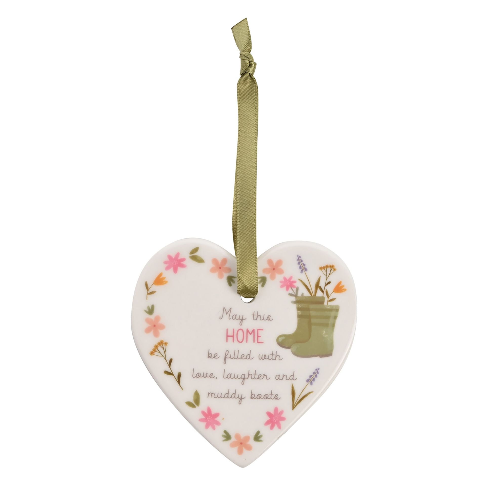 Love Life Ceramic Heart - Home