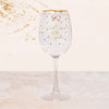 Hearts Designs 60th Birthday Wine Glass