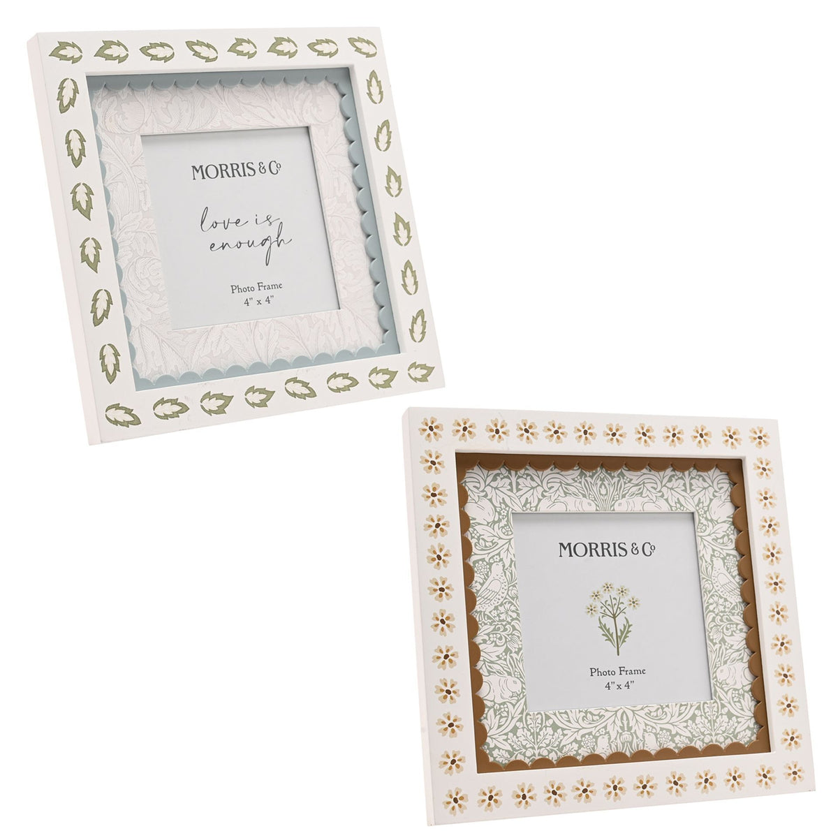 Morris & Co Baby set of 2 layered photo frames