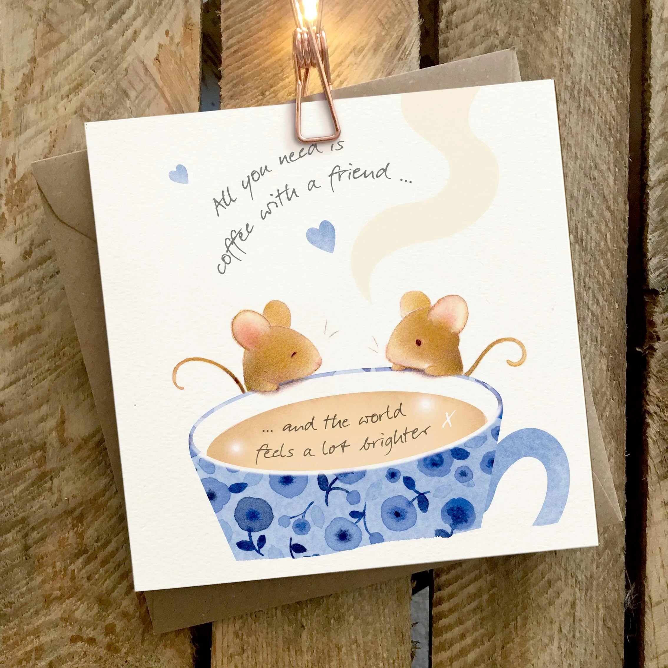 Ginger Betty Marmalade Skies Coffee with a Friend Card - More Than Just a Gift | Narborough Hall