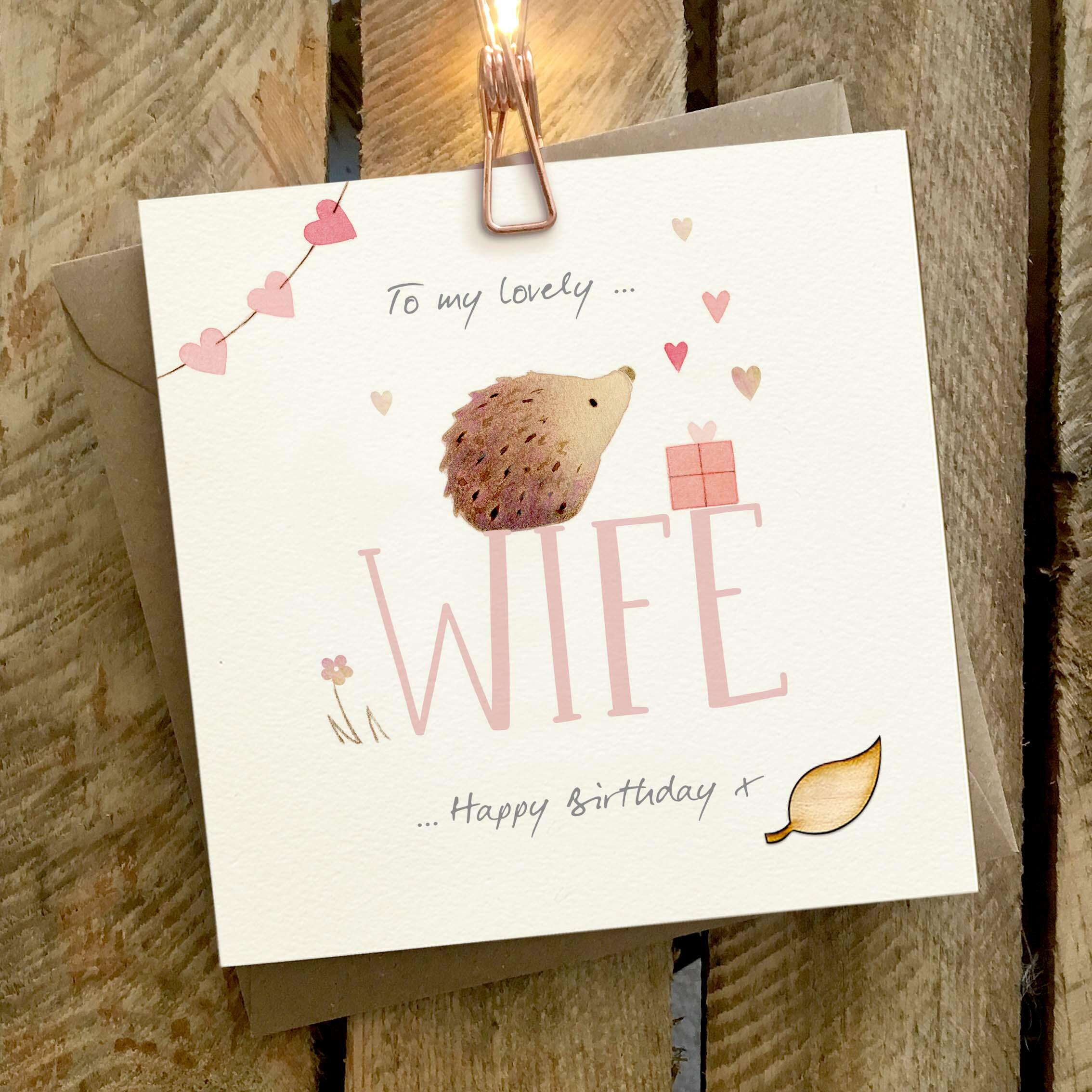 Ginger Betty Lovely Wife Birthday Hedgehog - More Than Just a Gift | Narborough Hall