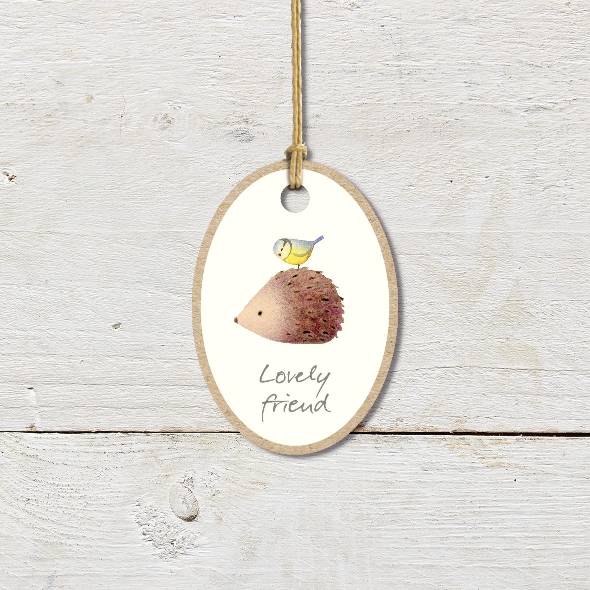 Ginger Betty Lovely Friend Small Plaque