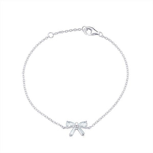 Sterling Silver CZ Bow Bracelet - More Than Just a Gift | Narborough Hall