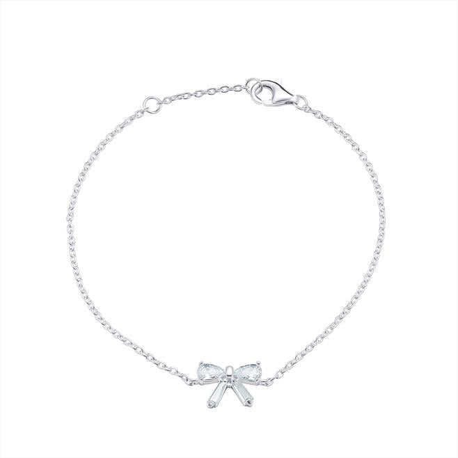Sterling Silver CZ Bow Bracelet - More Than Just a Gift | Narborough Hall