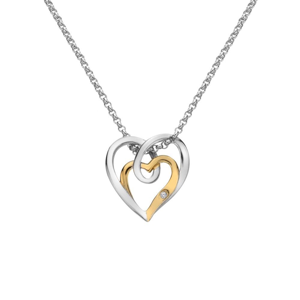 Hot Diamonds Interwoven Heart Pendant Necklace