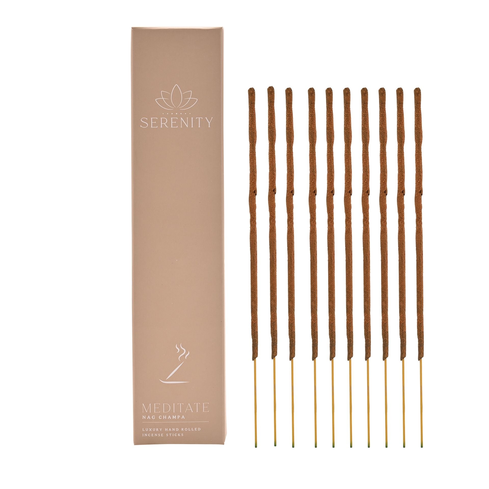 Serenity Meditate 10 Incense Sticks - Nag Champa