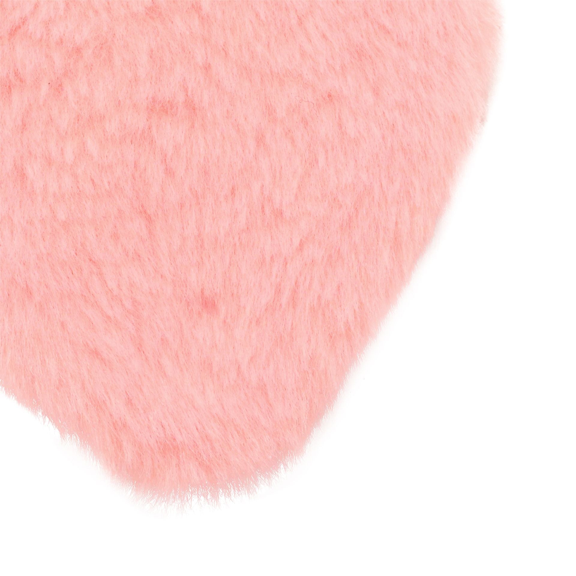 Sophia Layers Cosy Set Of 2 Furry Heart Hand Warmers - Blush Pink