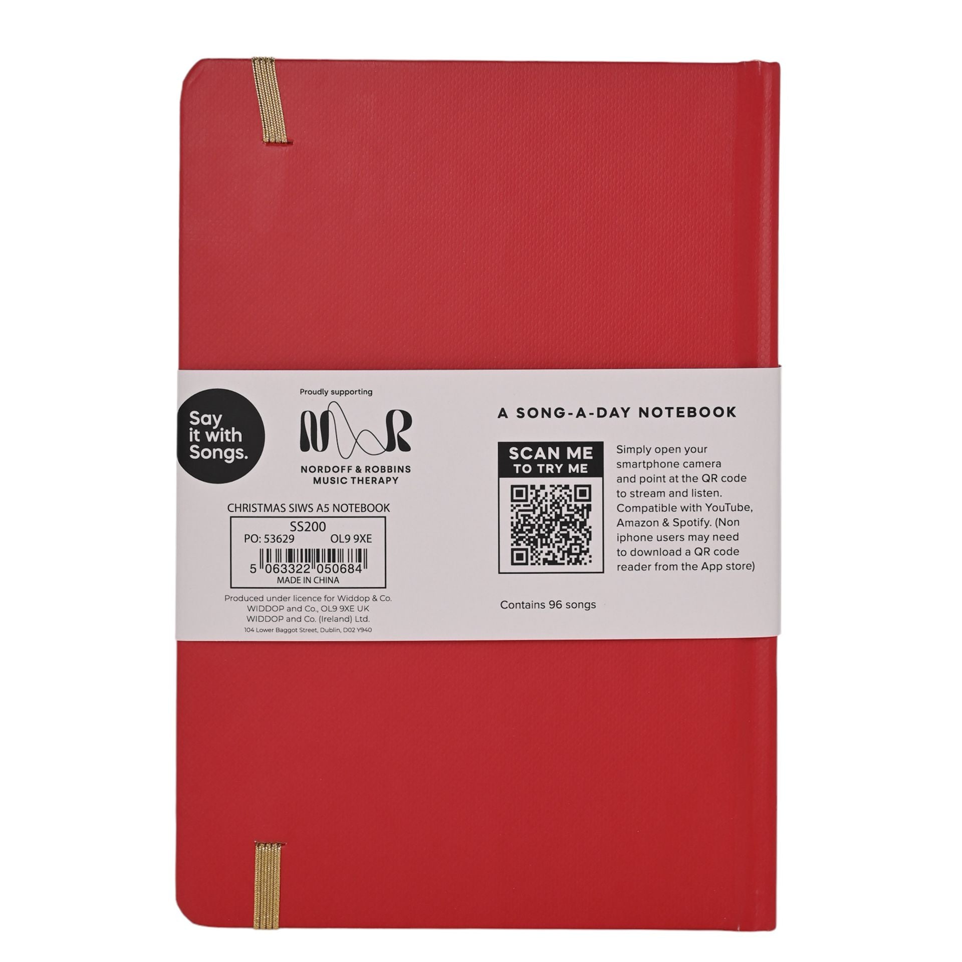 Say It With Songs A5 I Wish it Could be Christmas Notebook