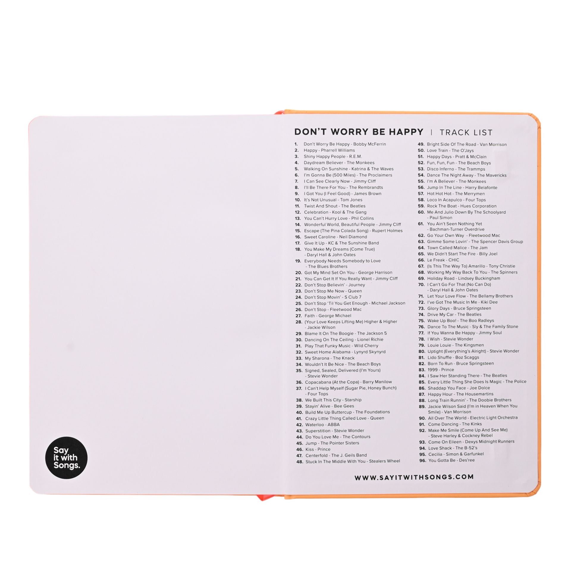 Say It With Songs A5 Don't Worry be Happy Notebook