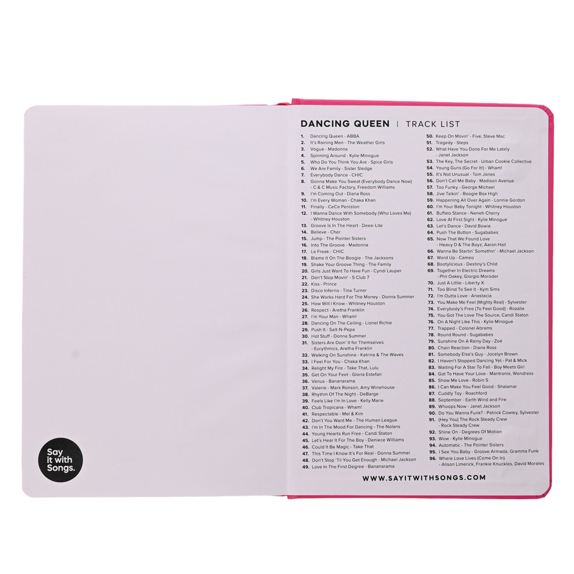 Say It With Songs A5 Dancing Queenk Notebook
