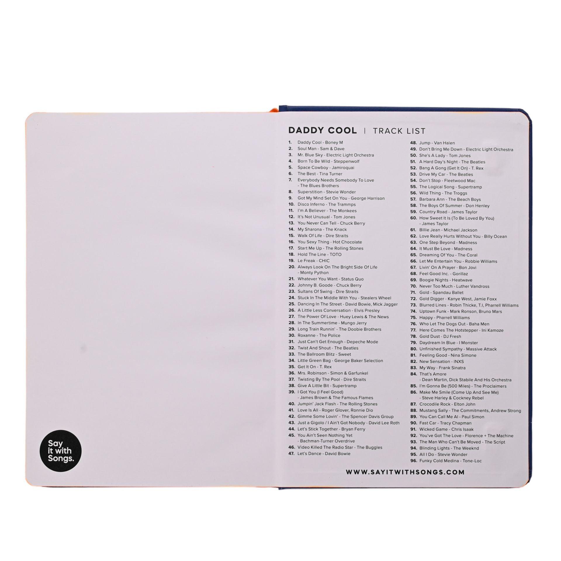 Say It With Songs A5 Daddy Cool Hardback Notebook