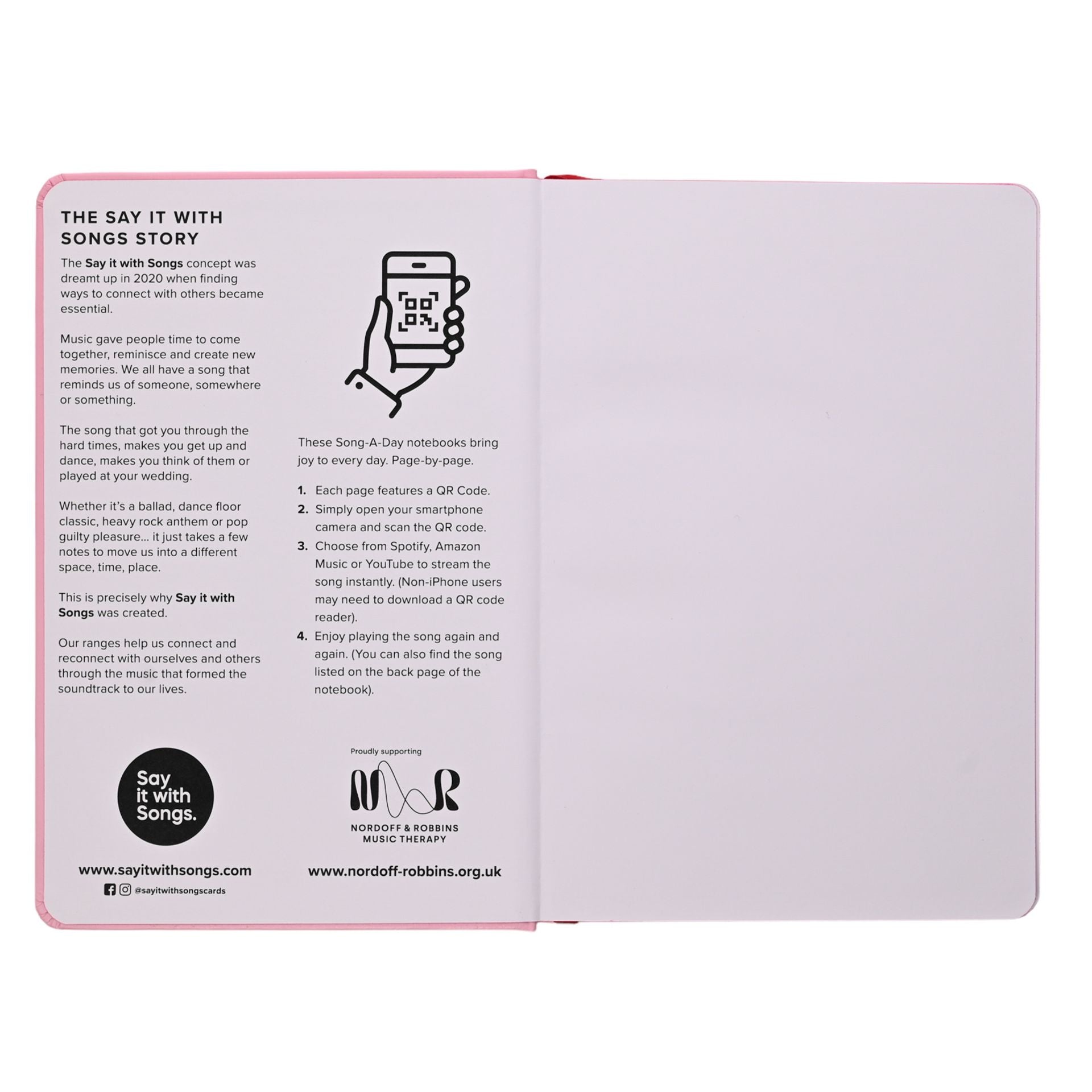 Say It With Songs A5 All You Need is Love Notebook