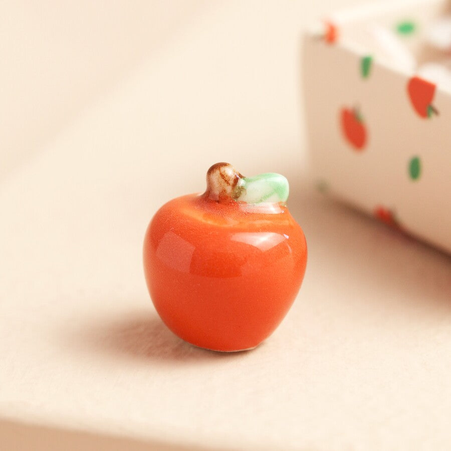 Lisa Angel Tiny Ceramic Apple Token - Thank You Teacher