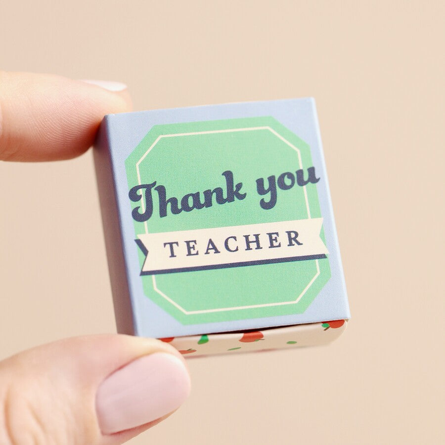 Lisa Angel Tiny Ceramic Apple Token - Thank You Teacher