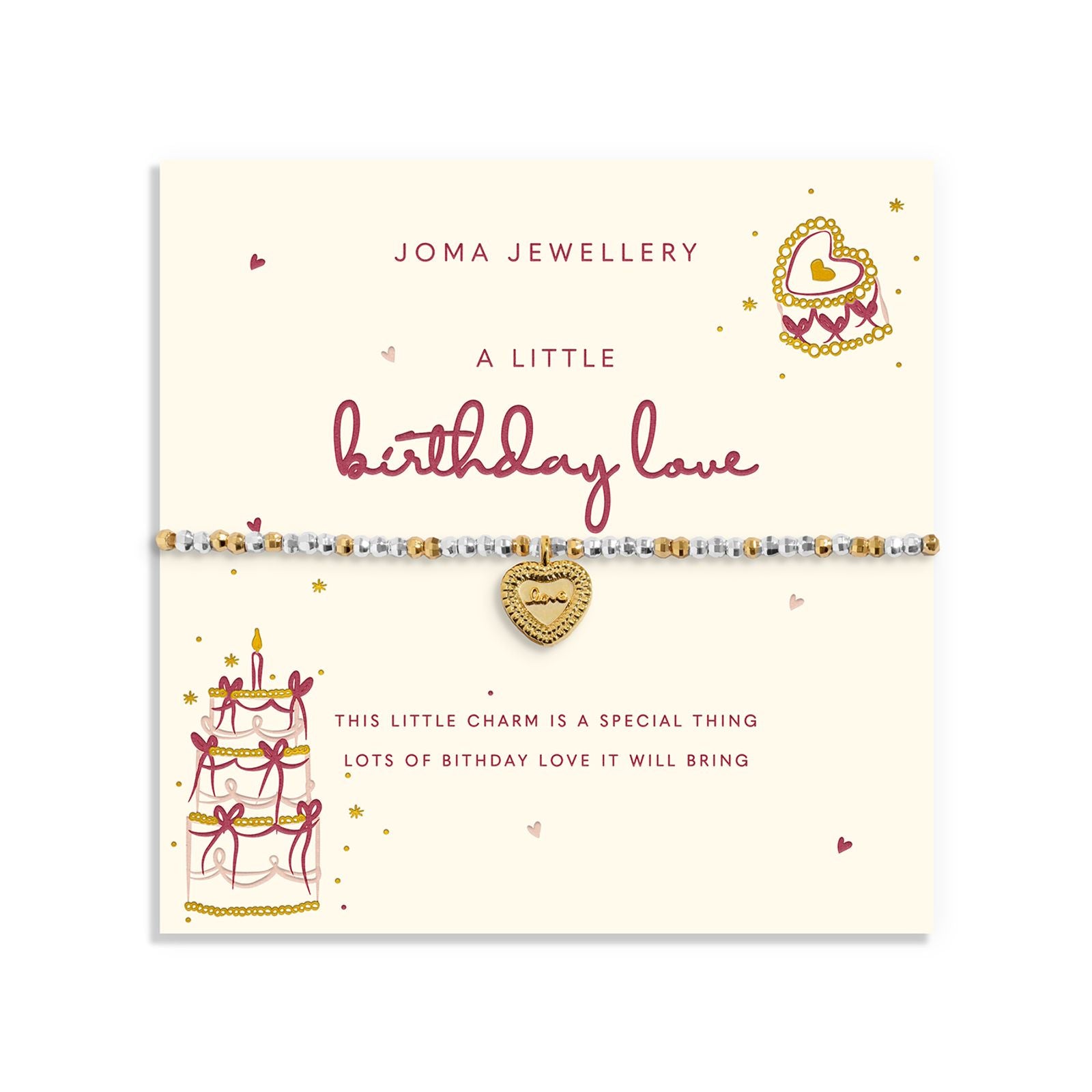 Joma Jewellery Little Stories Birthday Love bracelet