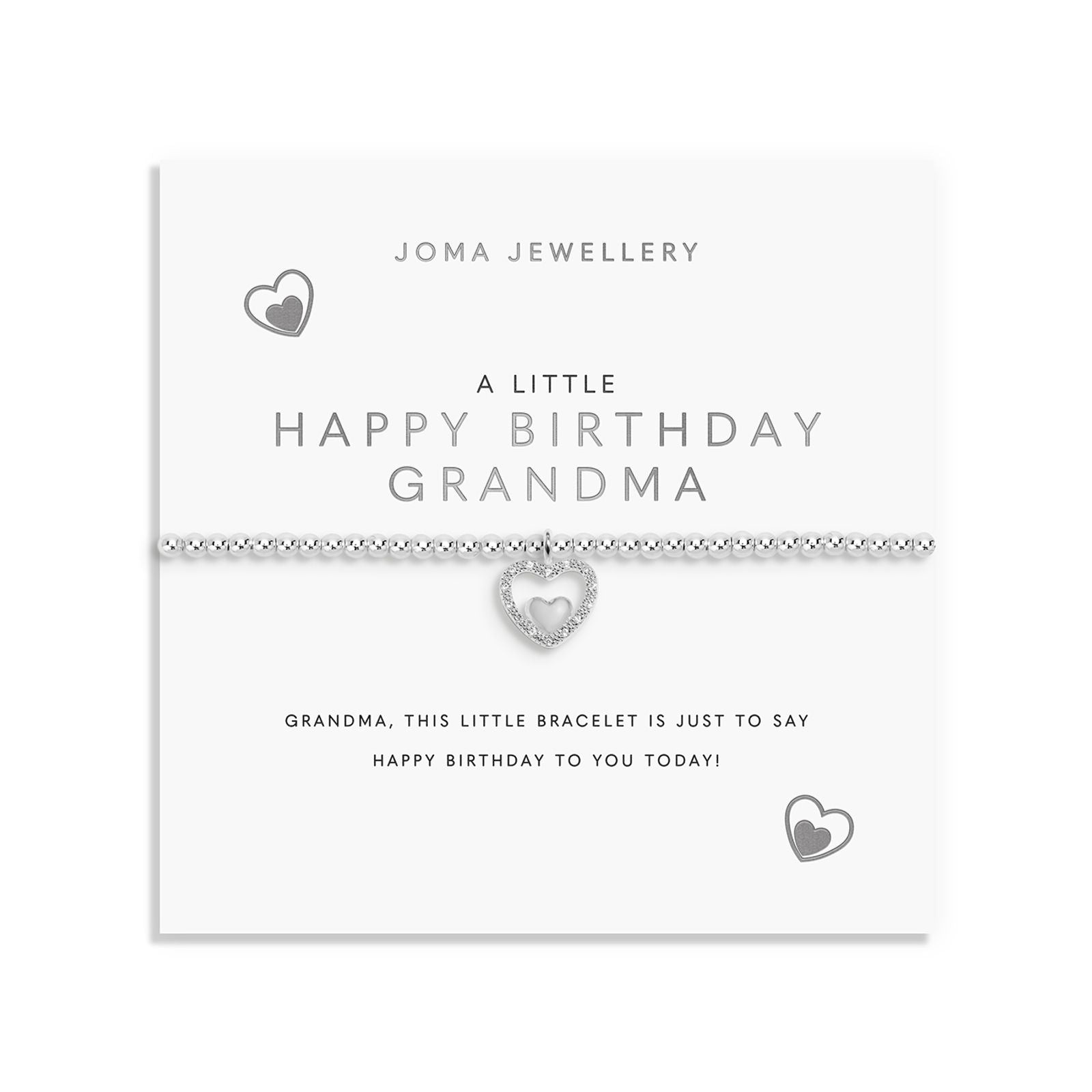 Joma Jewellery A Little Happy Birthday Grandma bracelet