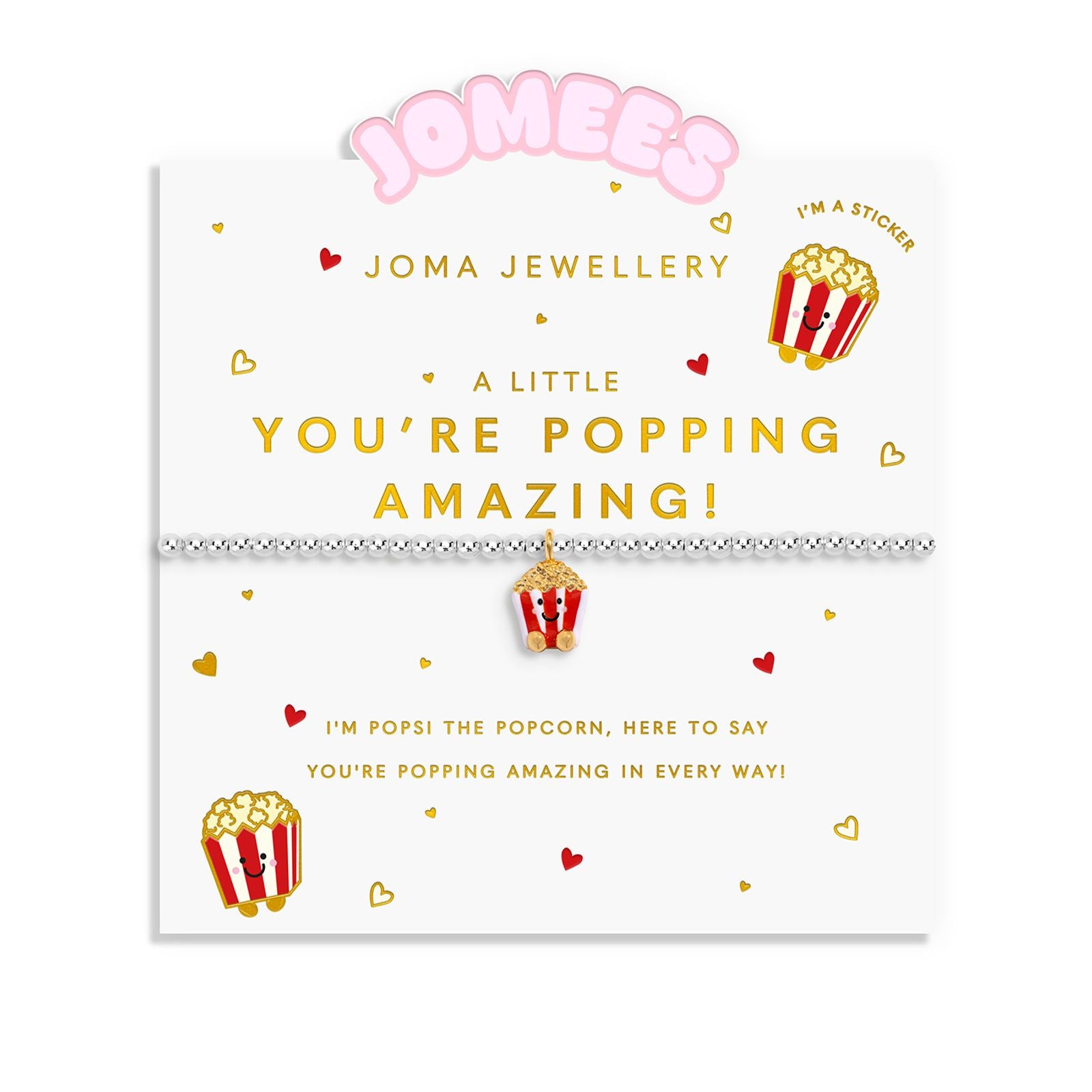 Joma Jewellery Kids' A Little Jomees You'Re Popping Amazing bracelet