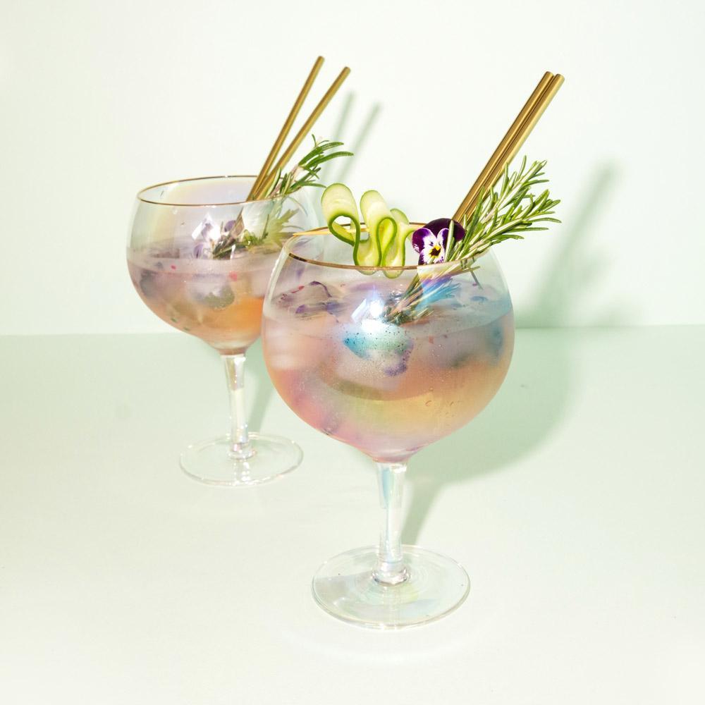 Drinkind Iridescent Gin Balloon Glasses Set of Two Boxed