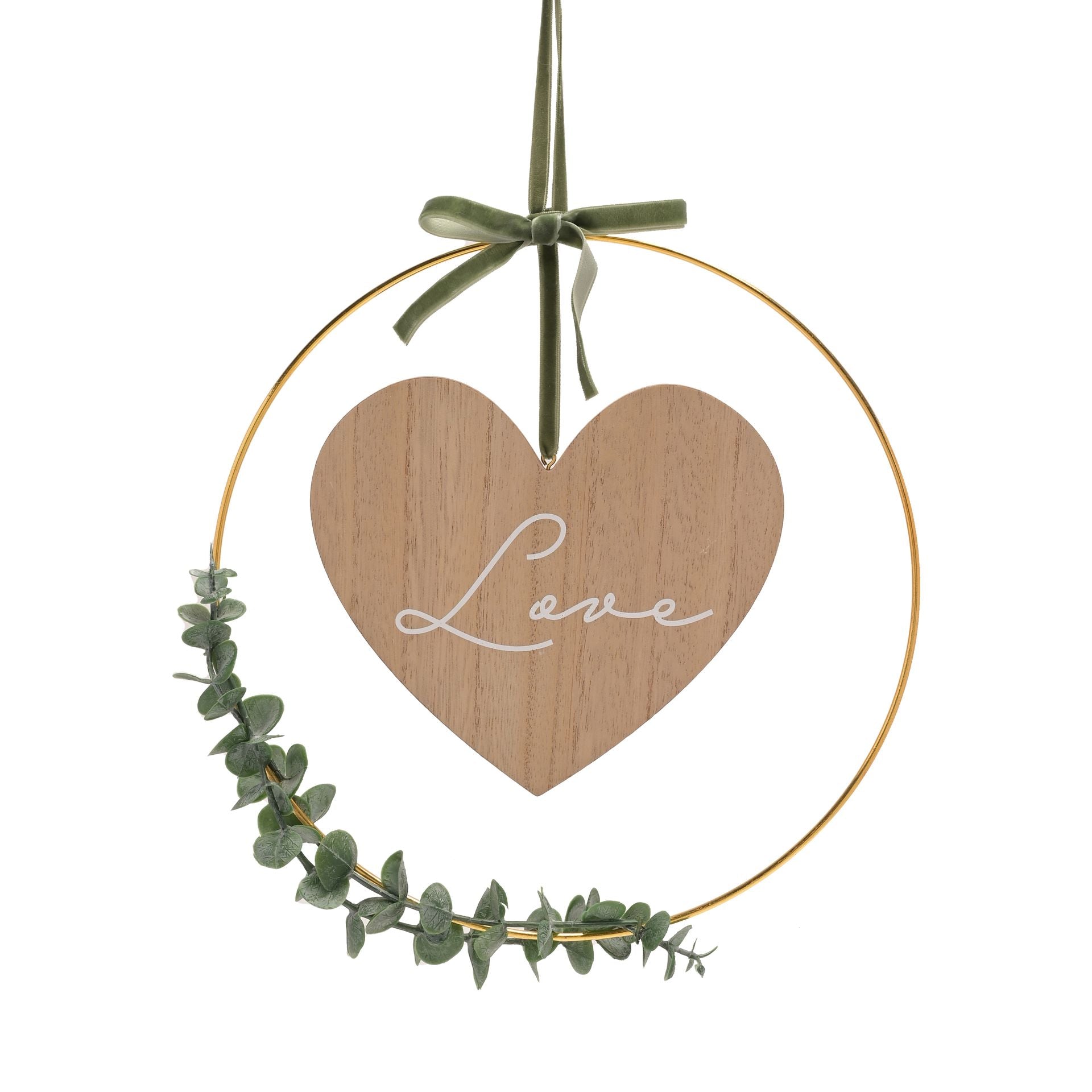 Love Story 'Love' Hoop Wreath